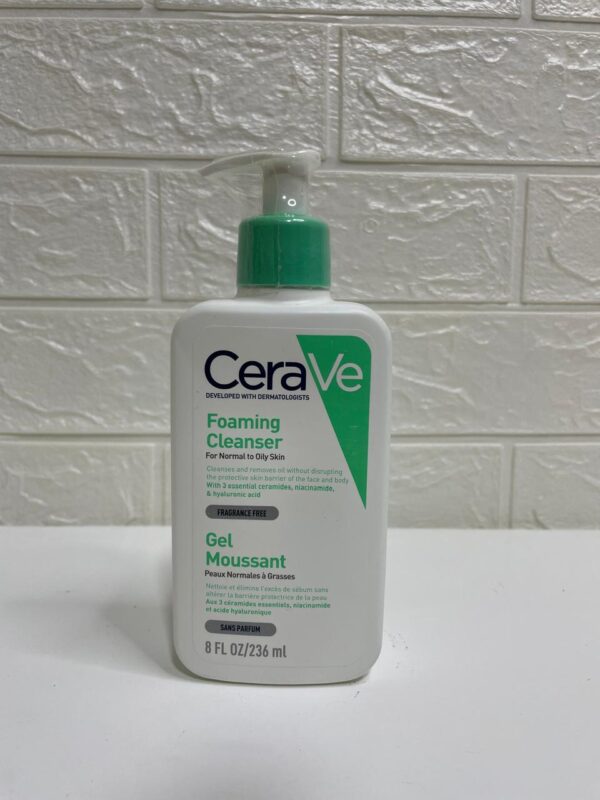 CeraVe Foaming Cleanser for Oily to Normal Skin
