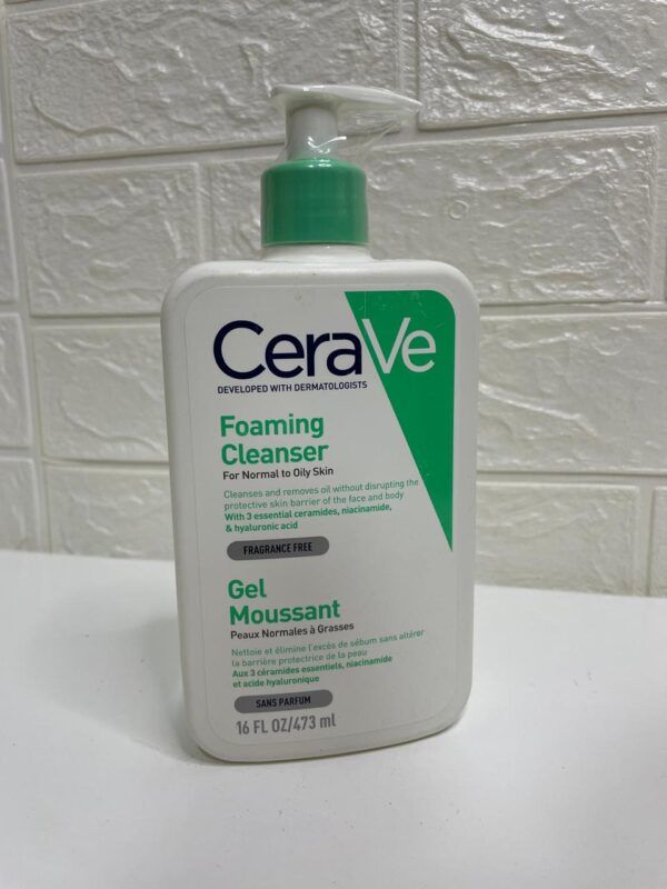 CeraVe Foaming Cleanser for Normal to Oily Skin – 473ml